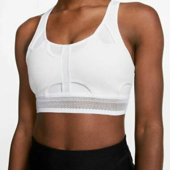 Nike Other - Nike Swoosh UltraBreathe Medium Support Training Sports Bra White Size Small NWT